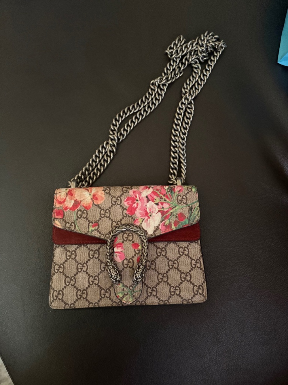 Gucci Dionysus GG Supreme Blooms Mini Shoulder Bag